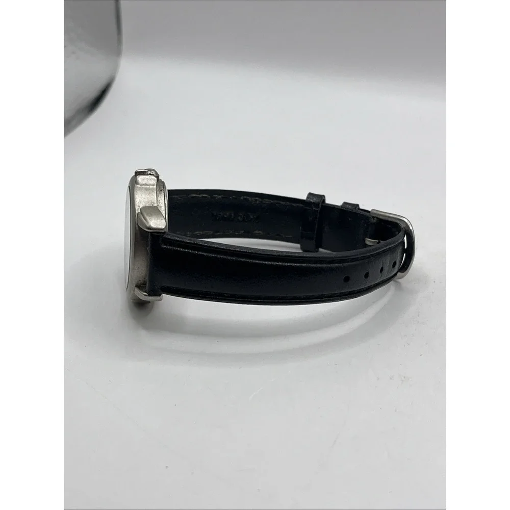 Advance Night Light Women's‎ Quartz Watch Black Leather Band- New Battery